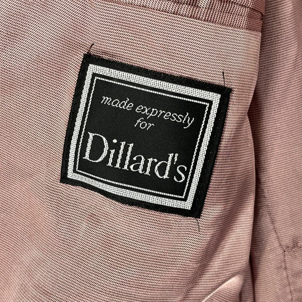 Ralph Lauren Wool Cashmere Blazer Mens 54R Pinstripe Pink Lining Professional